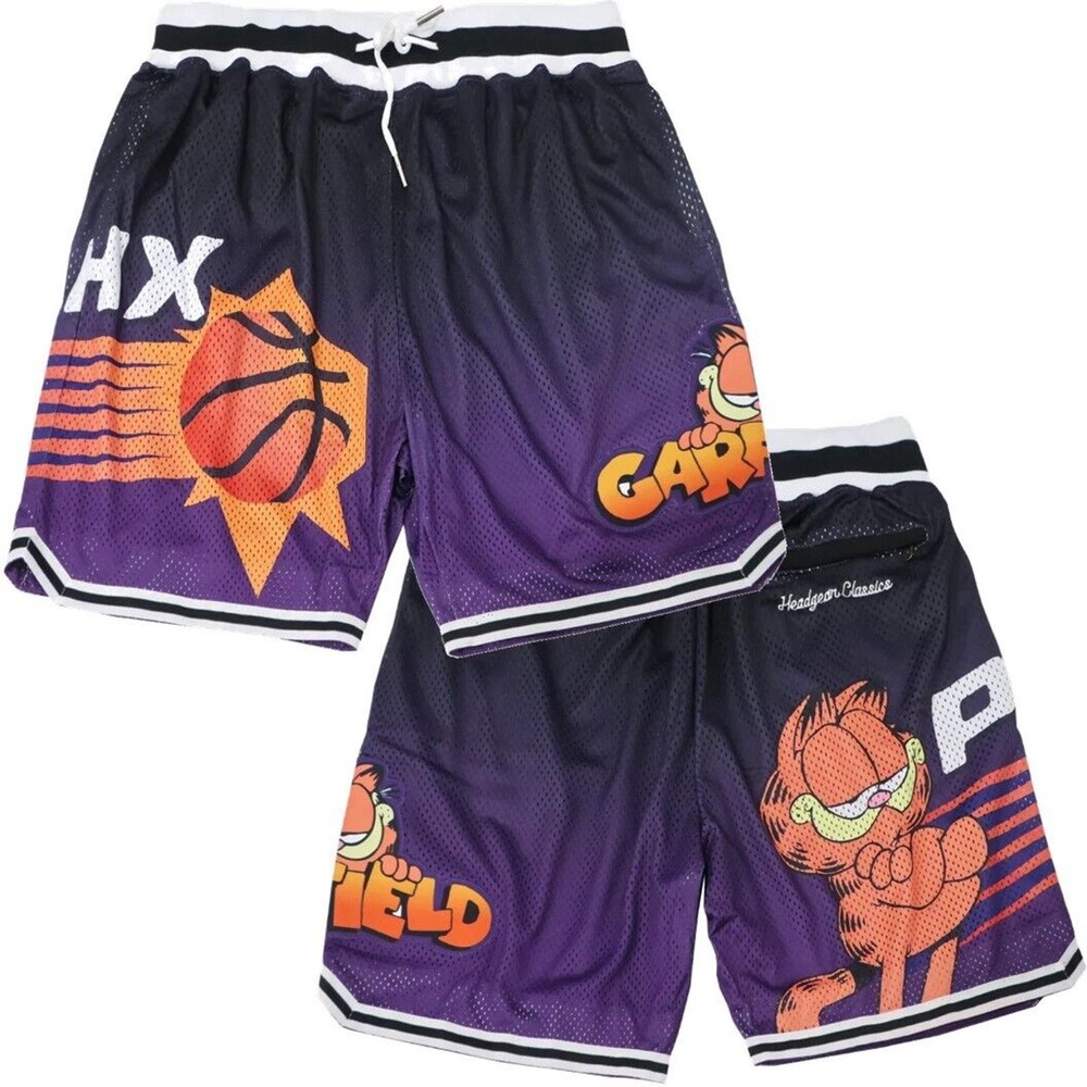 Garfield Phoenix Suns Men's Headgear Classics Mesh Basketball Shorts